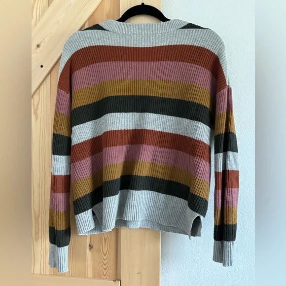 Madewell Striped Multicolor Sweater - Picture 3 of 3